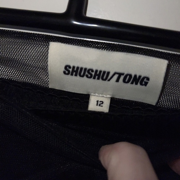 SHUSHU Tong Skirt UK 12 US 8 Tulle wrap Tutu midi mini combo NWT Bla… - Picture 4 of 6
